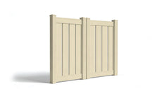 5' Tall x 6' Wide Double Drive Swing Vinyl Gate For Vinyl Fences (AFC-006)