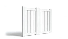 5' Tall x 6' Wide Double Drive Swing Vinyl Gate For Vinyl Fences (AFC-006)