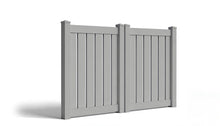 5' Tall x 8' Wide Double Drive Swing Vinyl Gate For Vinyl Fences (AFC-006)