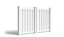5' Tall x 8' Wide Double Drive Swing Vinyl Gate For Vinyl Fences (AFC-006)