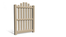 6' Tall x 3' Wide Single Swing Vinyl Gate For Vinyl Fences (AFC-012)