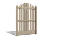 6' Tall x 4' Wide Single Swing Vinyl Gate For Vinyl Fences (AFC-012)