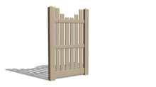 6' Tall x 3' Wide Single Swing Vinyl Gate For Vinyl Fences (AFC-013)