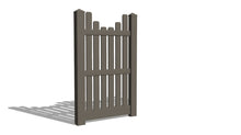 6' Tall x 3' Wide Single Swing Vinyl Gate For Vinyl Fences (AFC-013)