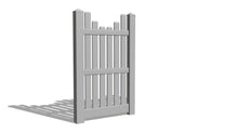 6' Tall x 3' Wide Single Swing Vinyl Gate For Vinyl Fences (AFC-013)
