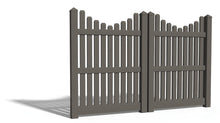 6' Tall x 8' Wide Double Drive Swing Vinyl Gate For Vinyl Fences (AFC-013)
