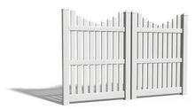 6' Tall x 8' Wide Double Drive Swing Vinyl Gate For Vinyl Fences (AFC-013)