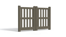 5' Tall x 6' Wide Double Drive Swing Vinyl Gate For Vinyl Fences (AFC-014)