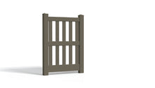 5' Tall x 3' Wide Single Swing Vinyl Gate For Vinyl Fences (AFC-014)