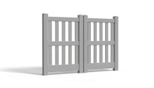 5' Tall x 6' Wide Double Drive Swing Vinyl Gate For Vinyl Fences (AFC-014)