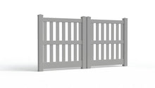5' Tall x 8' Wide Double Drive Swing Vinyl Gate For Vinyl Fences (AFC-014)