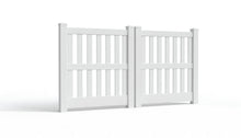 5' Tall x 8' Wide Double Drive Swing Vinyl Gate For Vinyl Fences (AFC-014)