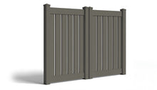 6' Tall x 8' Wide Double Drive Swing Vinyl Gate For Vinyl Fences (AFC-C62)