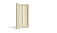 6' Tall x 3' Wide Single Swing Vinyl Gate For Vinyl Fences (AFC-034)