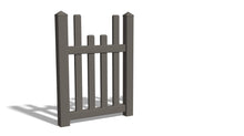 4' Tall x 3' Wide Single Swing Vinyl Gate For Vinyl Fences (AFC-97)