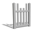 4' Tall x 3' Wide Single Swing Vinyl Gate For Vinyl Fences (AFC-97)