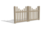 4' Tall x 8' Wide Double Drive Swing Vinyl Gate For Vinyl Fences (AFC-97)