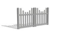 4' Tall x 8' Wide Double Drive Swing Vinyl Gate For Vinyl Fences (AFC-97)