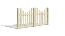 4' Tall x 8' Wide Double Drive Swing Vinyl Gate For Vinyl Fences (AFC-97)