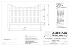 [100 Feet of Fence] 5' Tall Underscallop AFC-003 Vinyl Complete Fence Package
