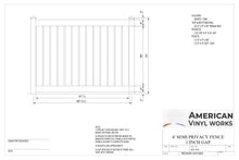 [350 Feet of Fence] 6' Tall Semi-Privacy AFC-030 Vinyl Complete Fence Package