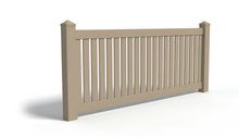 [75 Feet of Fence] 4' Tall Closed Picket AFC-17 Vinyl Complete Fence Package
