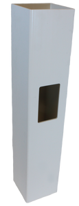 White 4" x 4" x 6' x .115 Routed End Post K-15
