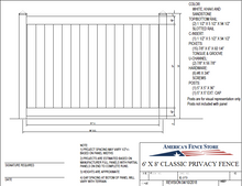 [75 Feet Of Fence] 6' Tall Privacy K-373 Vinyl Complete Fence Package