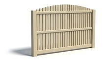 [PRICE PER FOOT] 6' Tall Overscallop AFC-012 Vinyl Fence