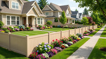 [200 Feet of Fence] 6' Tall Privacy AFC-373 Vinyl Complete Fence Package