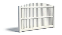 [350 Feet of Fence] 6' Tall Overscallop AFC-012 Vinyl Complete Fence Package
