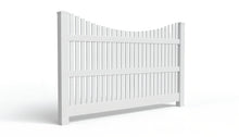 6' Tall x 8' Wide Underscallop Picket Fence Panel w/ 1" Gap For Vinyl Fences (AFC-013)