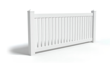 [150 Feet of Fence] 4' Tall Closed Picket AFC-17 Vinyl Complete Fence Package