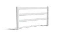 [200 Feet of Fence] 5' tall 3-Rail Ranch Rail AFC-19A Vinyl Complete Fence Package
