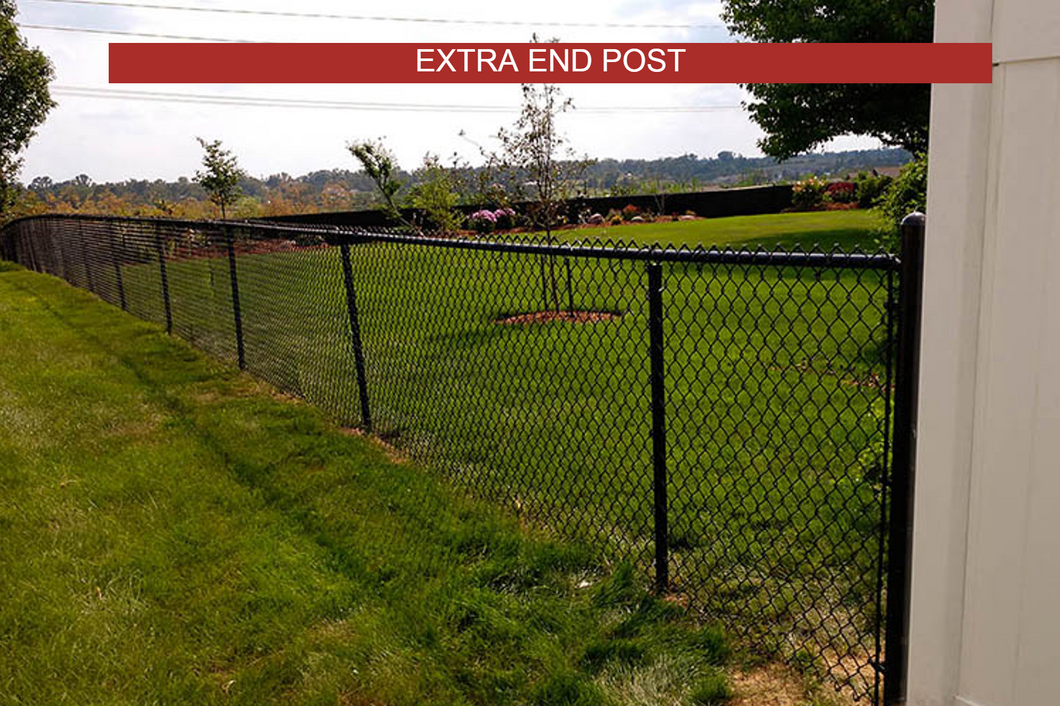 black vinyl fence