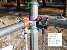 72" x 3/4" Black Tension Bar for Chain Link Fences