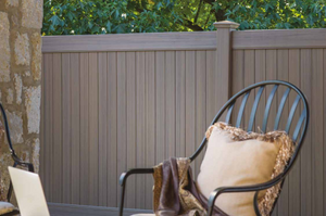 Vinyl Railing Post Kit - Chestnut Brown