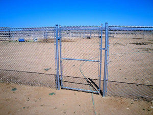 120" Tall - Commercial Chain Link Single Swing Gate