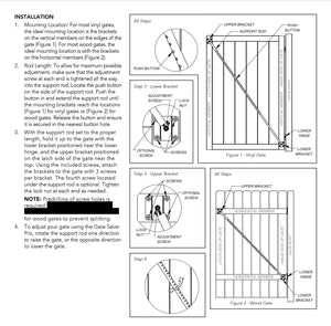 Gate Saver Pro Brace for Vinyl or Wood Fence Gates – America's Fence Store