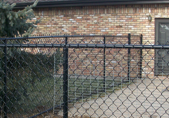 Residential Black Chain Link Fence