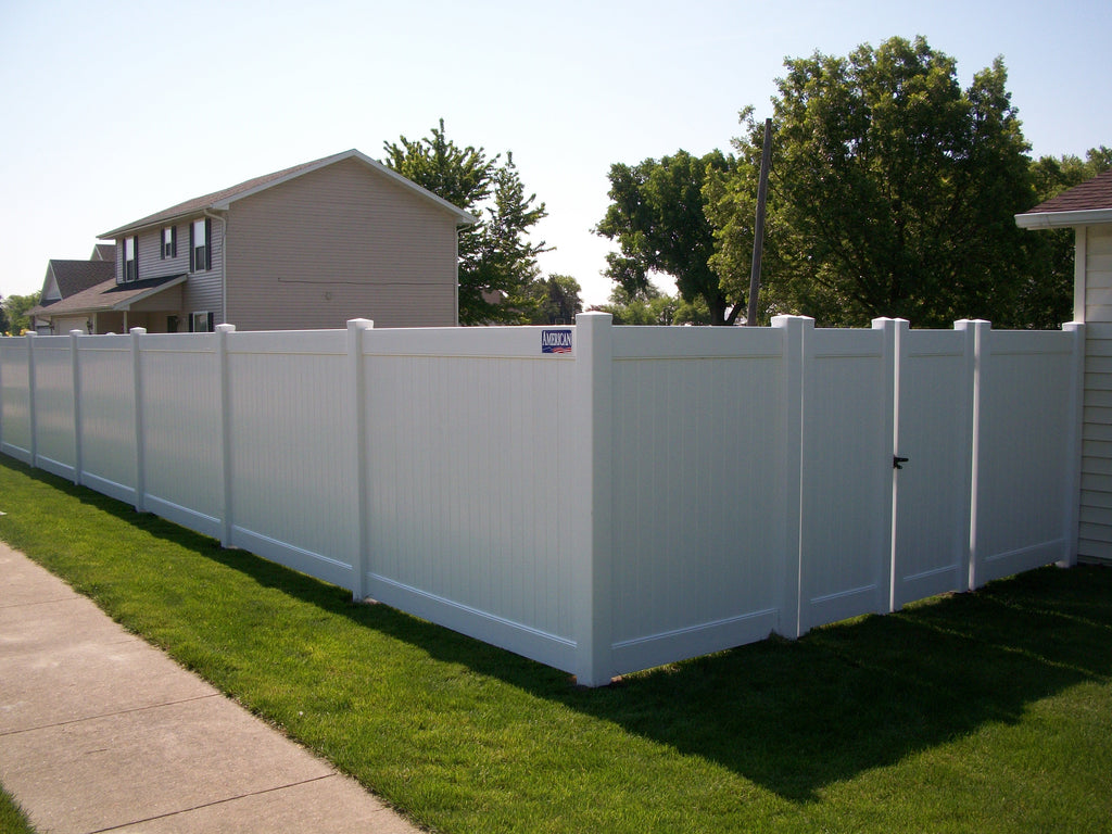 [75 Feet Of Fence] 6' Tall Privacy K-373 Vinyl Complete Fence Package ...