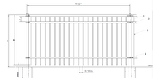[200 Feet Of Fence] 4' Tall Ornamental Flat Top Complete Fence Package