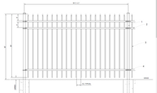 [100 Feet Of Fence] 5' Tall Ornamental Spear Top Complete Fence Package