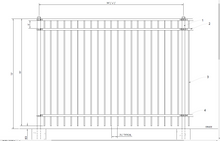[50 Feet Of Fence] 6' Tall Ornamental Flat Top Complete Fence Package