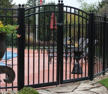 3 rail drive gate double swing