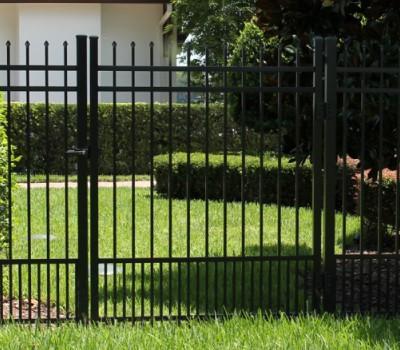 6' Aluminum Ornamental Single Swing Gate - Spear Top Series H - No Arc –  America's Fence Store