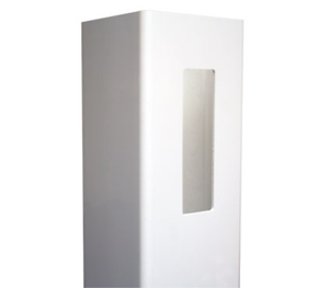 White 5" x 5" x 8' Routed End Post afc-030