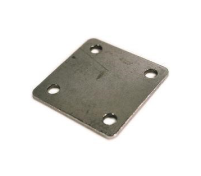 4-5/8 x 2-3/4 x 3/16 metal plate, 5 holes (11/16 middle hole)